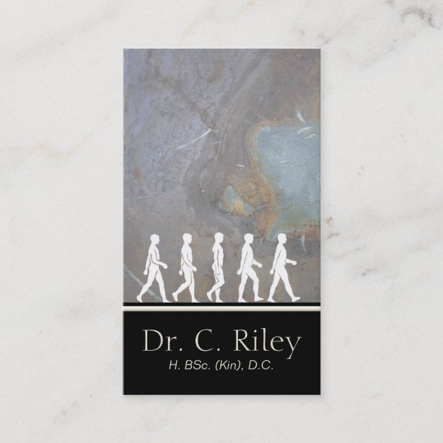 Chiropractic and Medical Silhouette Business Card (Front)