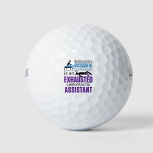 Chiropractic Assistant Chiropractor Funny Saying Golf Balls