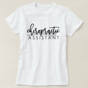 Chiropractic Assistant Script with Spine T-Shirt