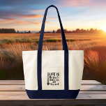 Chiropractic Business Life is Better Aligned Swag Tote Bag<br><div class="desc">Cool Chiropractic saying for a Chiropractor. Featuring black modern typography with the saying "Life is Better When You're Aligned"</div>