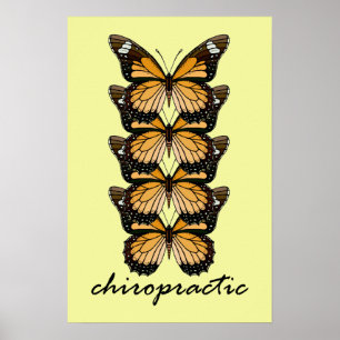 Chiropractic Butterflies Small Poster