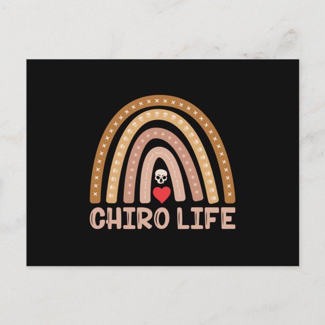 Chiropractic Chiro Life Spine Chiropractor Postcard (Front)