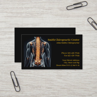 Chiropractic Chiropractic Clinic Business Card