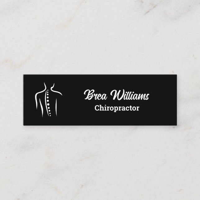 Chiropractic Chiropractor Massage Manual Therapist Mini Business Card (Front)