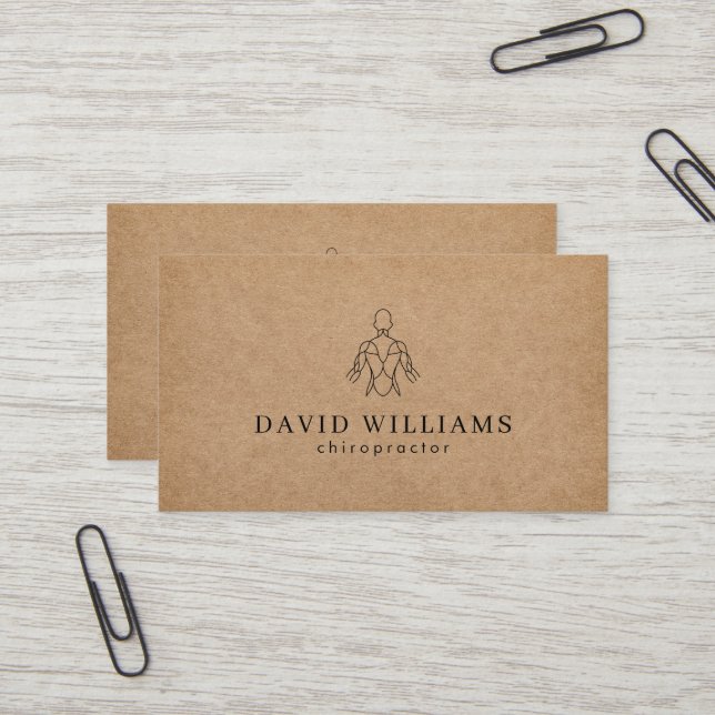 Chiropractic Chiropractor Massage Therapy Business Business Card (Front/Back In Situ)