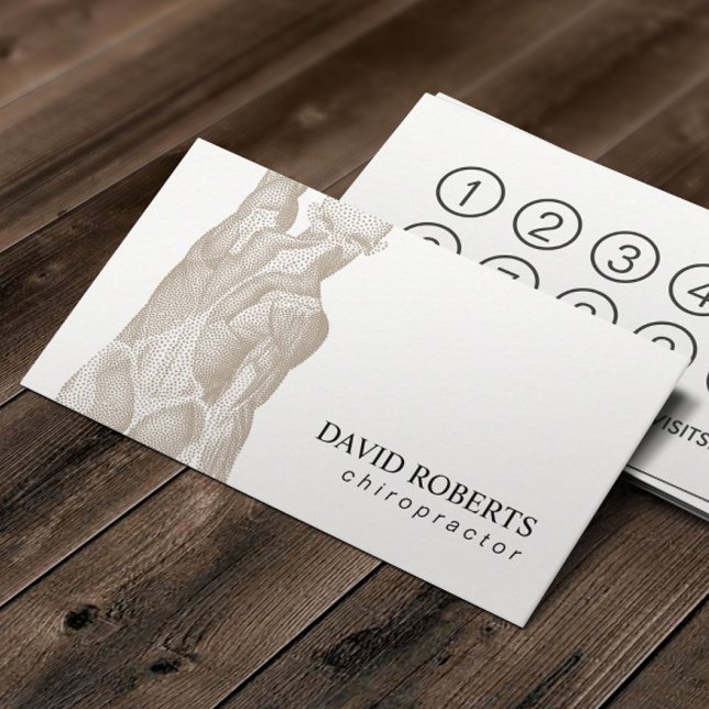 Chiropractic Chiropractor Massage Therapy Loyalty Card (Creator Uploaded)