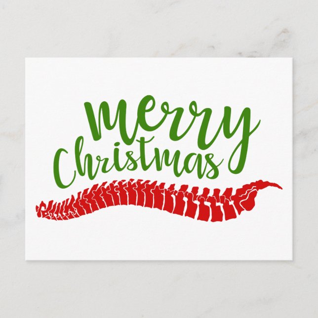 Chiropractic Christmas Cards, Postcard (Front)