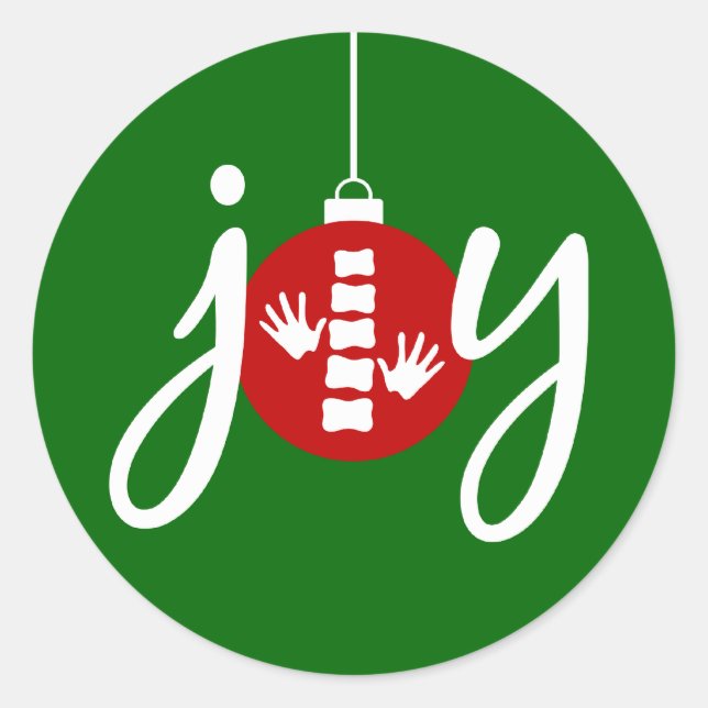 Chiropractic Christmas Stickers (Front)
