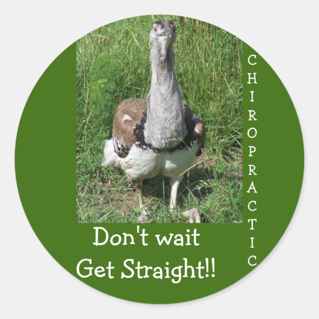 CHIROPRACTIC CLASSIC ROUND STICKER (Front)