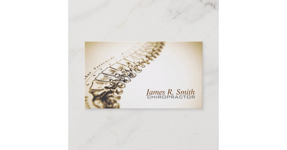Chiropractic Clinic Business Card / Health Zazzle