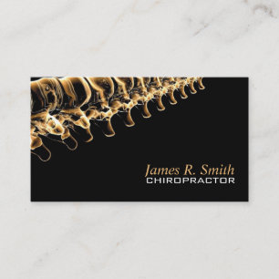 Chiropractic Clinic Health Awareness Business Card
