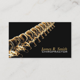 Chiropractic Clinic Health Awareness Business Card
