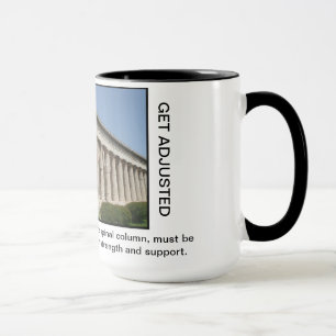 Chiropractic Coffee Mug (colour) Greek Columns