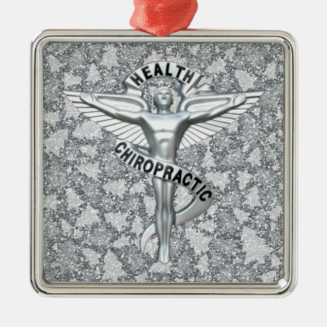 Chiropractic Emblem Holiday Keepsake Ornament (Front)