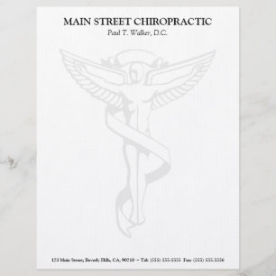 Chiropractic Emblem Letterhead
