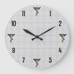 Chiropractic Emblem Wall Clock
