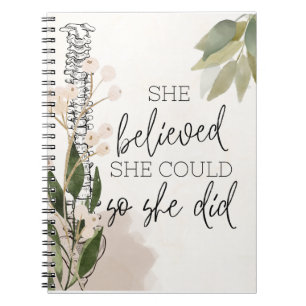 Chiropractic Graduation Gift, Chiropractic Notebook
