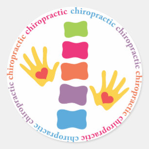 Chiropractic Hands and Spine Stickers