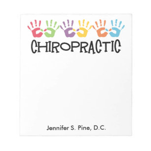 Chiropractic Hands Personalized Notepad