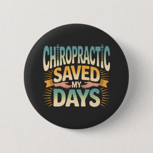 Chiropractic Healing and Back Pain Relief 2 Inch Round Button