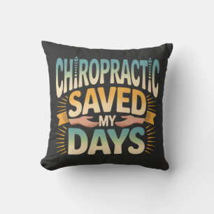Chiropractic Healing and Back Pain Relief Throw Pillow