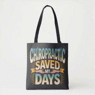 Chiropractic Healing and Back Pain Relief Tote Bag