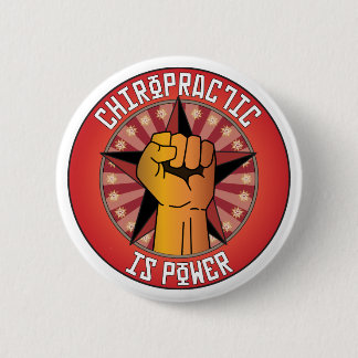 Chiropractic Is Power 2 Inch Round Button