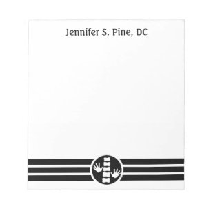 Chiropractic Logo Personalized Notepad