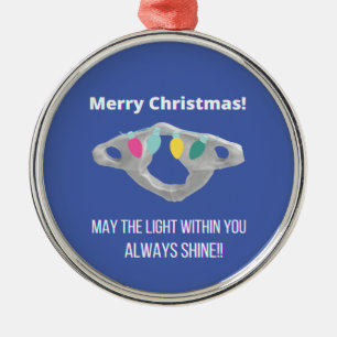 Chiropractic Merry Christmas! Metal Ornament