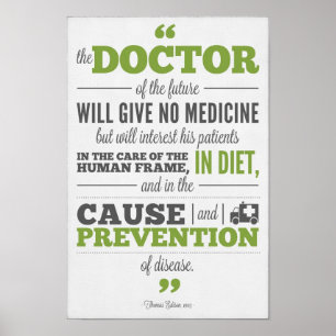 Chiropractic poster - Edison Doctor of  the Future