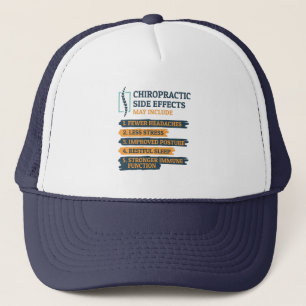 Chiropractic Side Effects Funny Chiropractor Gag Trucker Hat