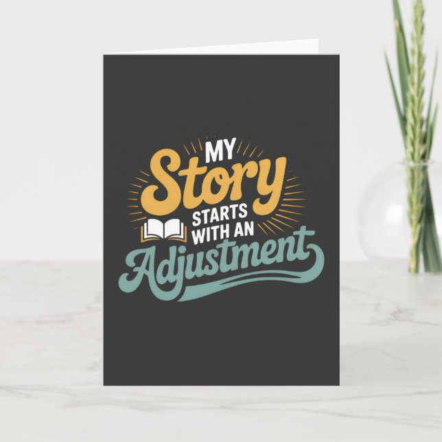 Chiropractic Student Motivation Spine Quote Card (Front)