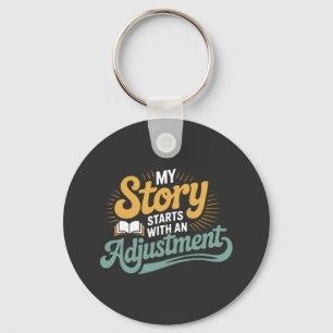 Chiropractic Student Motivation Spine Quote Keychain