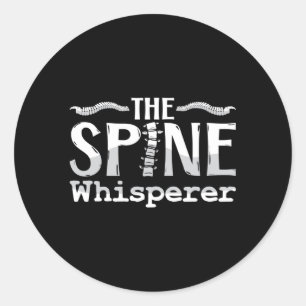 Chiropractic The Spine Whisperer Chiropractor Classic Round Sticker