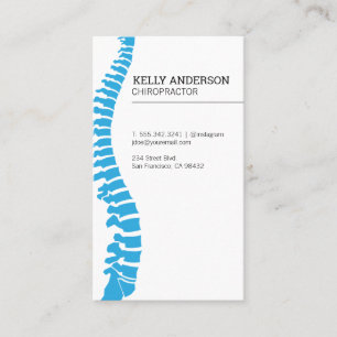 Chiropractor   Alternative Medicine   Spinal Cord Business Card