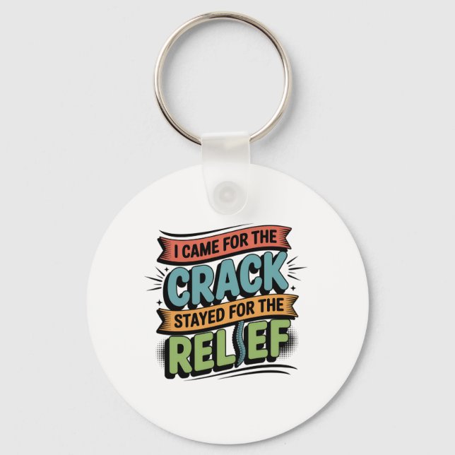 Chiropractor Back Relief Funny Gift Keychain (Front)