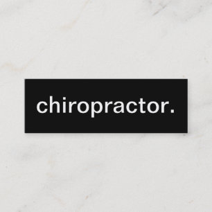 Chiropractor Business Card