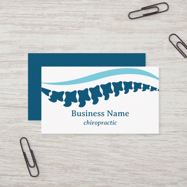 Chiropractor Business Card | Modern (Front/Back In Situ)