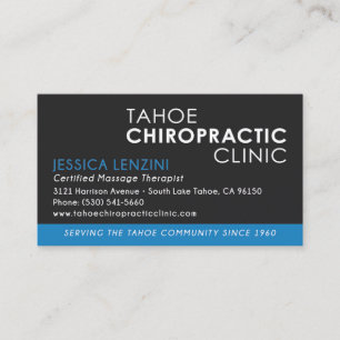 Chiropractor Business Cards - Custom JL