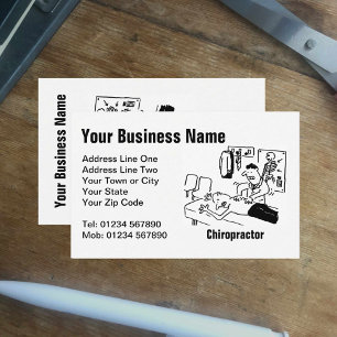 Chiropractor Cartoon Business Card