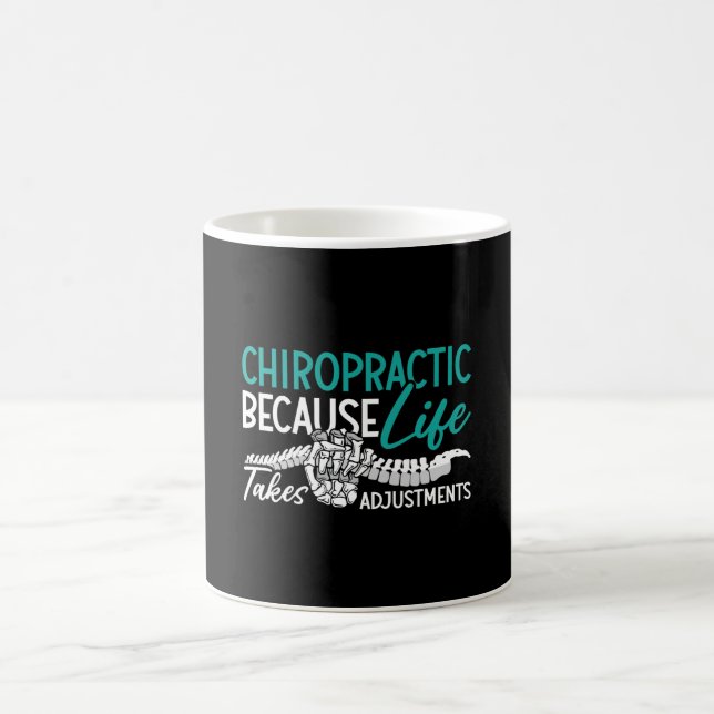 Chiropractor Chiropractic Because Life Spine Gift Coffee Mug (Center)