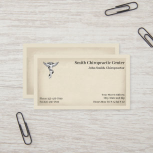 Chiropractor Chiropractic Business Card