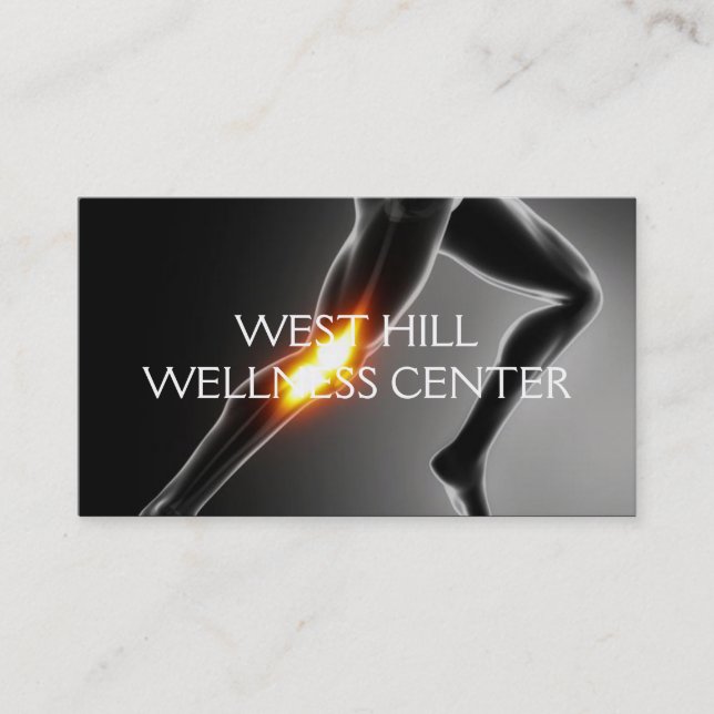 Chiropractor Chiropractic Health Business Card (Front)