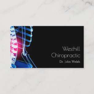 Chiropractor Chiropractic Health Wellness Clinic Business Card