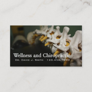 Chiropractor Chiropractic Health Wellness Clinic Business Card