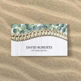 Chiropractor Chiropractic Healthy Spine Therapist Business Card