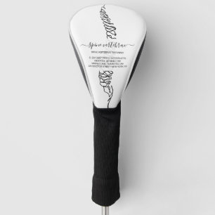 Chiropractor Chiropractic Spine Adjust Therapist Golf Head Cover