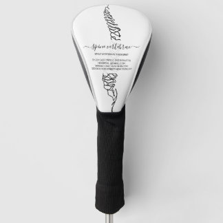 Chiropractor Chiropractic Spine Adjust Therapist Golf Head Cover