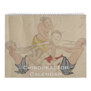 Chiropractor Chiropractic Therapist Watercolor Calendar