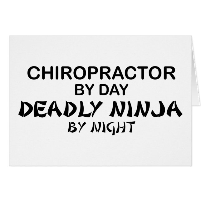 Chiropractor Deadly Ninja by Night (Front Horizontal)